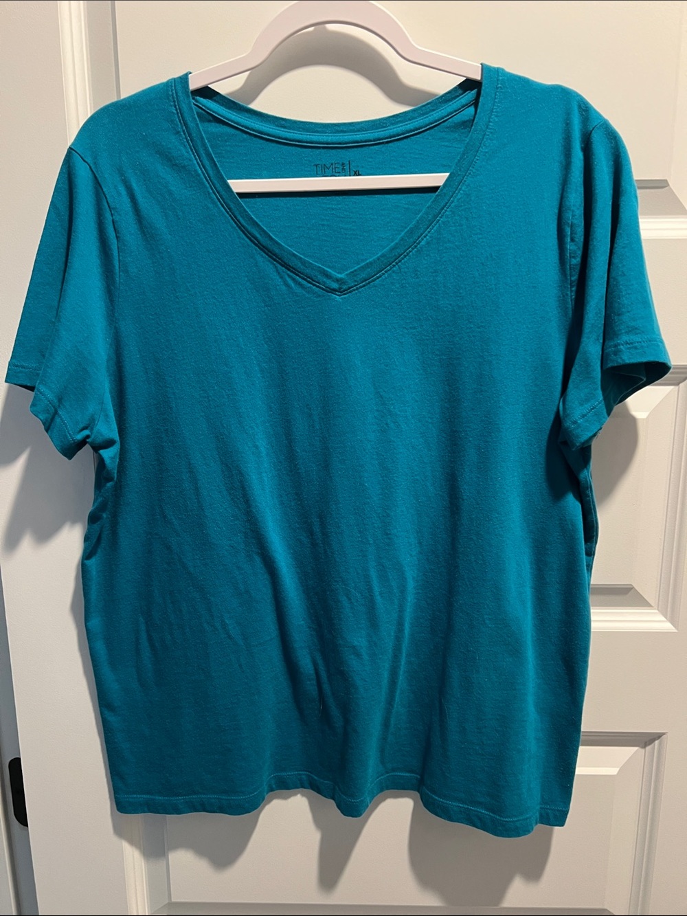Teal Time and Tru V-Neck Women's Top